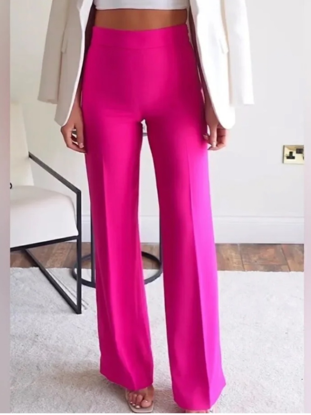 Zara Flowy Straight Leg Pants
